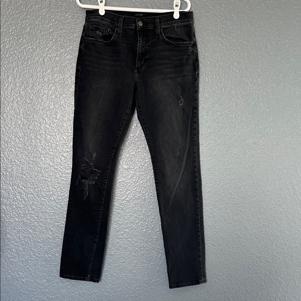 Women's Joe’s The Slim Fit Empir  Black Distressed Skinny Jeans size 32